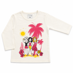 Tropical Girls Printed Long-Sleeve Shirt.