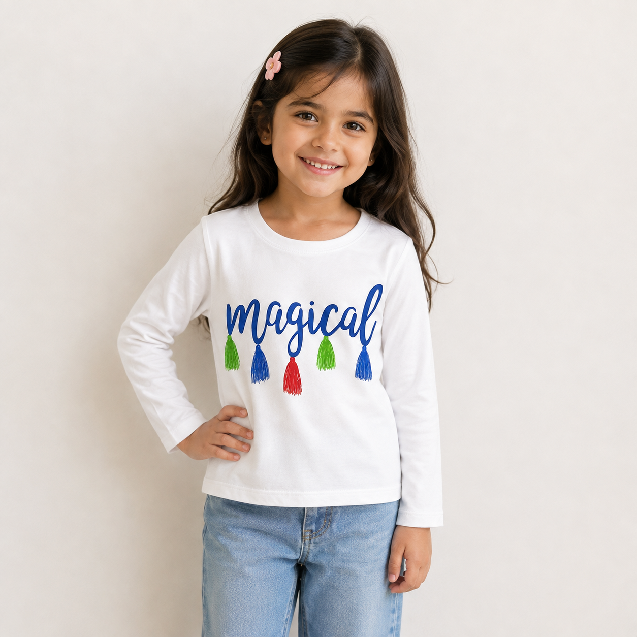 Magical Tassel Full-Sleeve T-Shirt