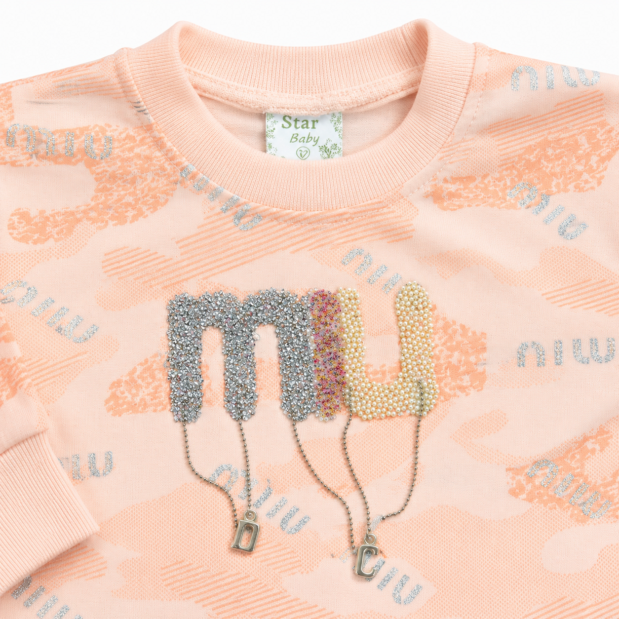 Kids Miu Printed 2-Piece Set.