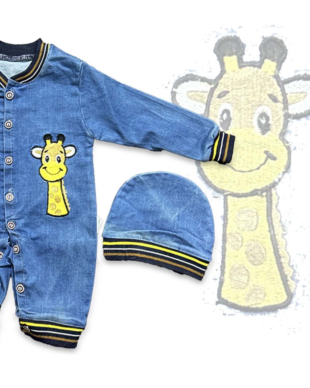Giraffe Romper with Cap