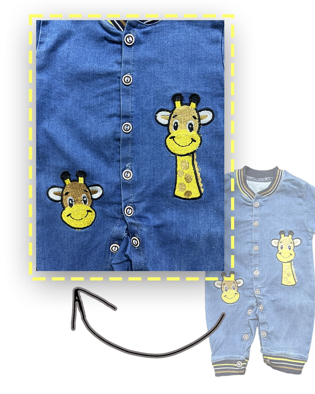 Giraffe Romper with Cap