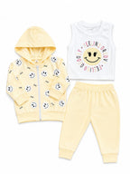 Toddler Smiley 3-Piece Zipper Set