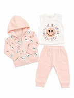 Toddler Smiley 3-Piece Zipper Set