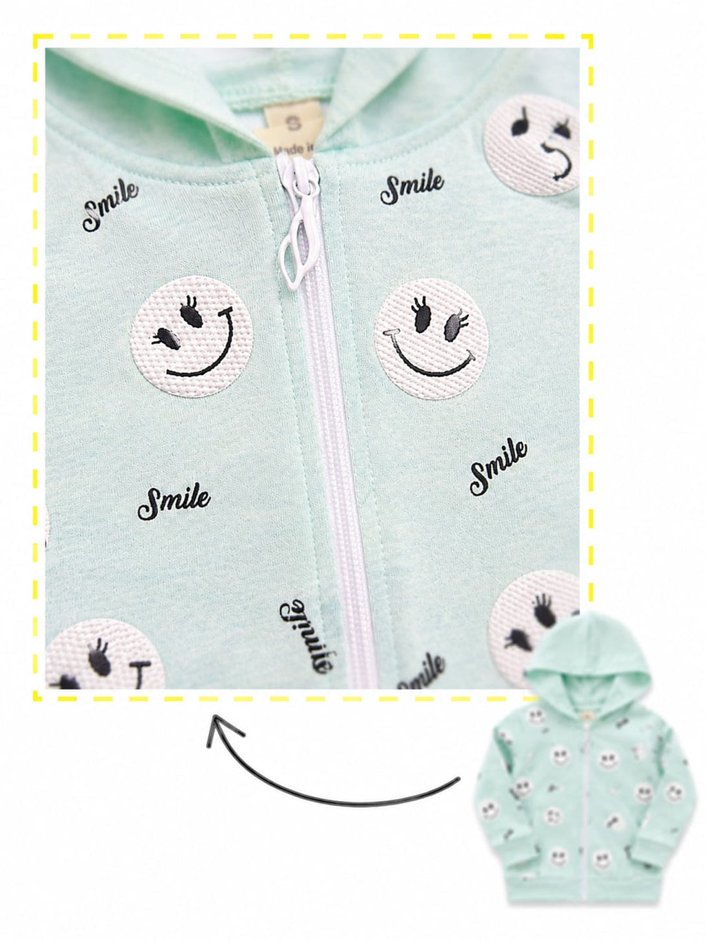 Toddler Smiley 3-Piece Zipper Set