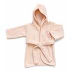 Baby Hooded Bath Robe – Peach
