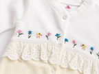 Baby Floral Lace Footed Romper