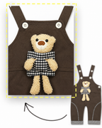 Baby Bear Dungaree Set – Brown