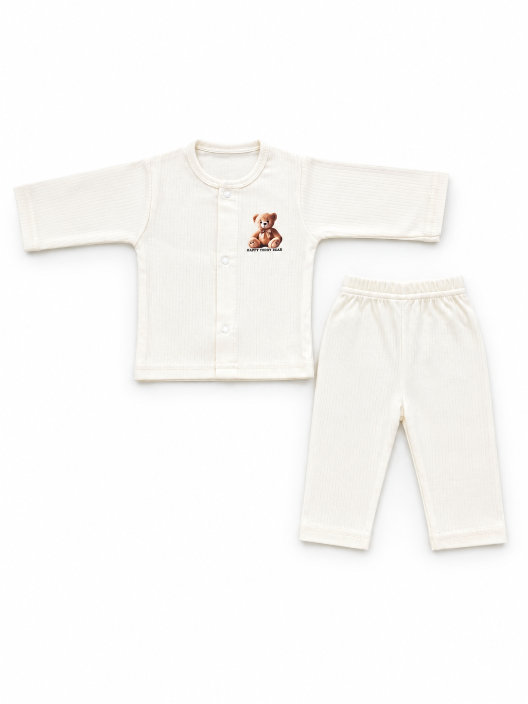 Newborn Textured Teddy Bear Bodysuit