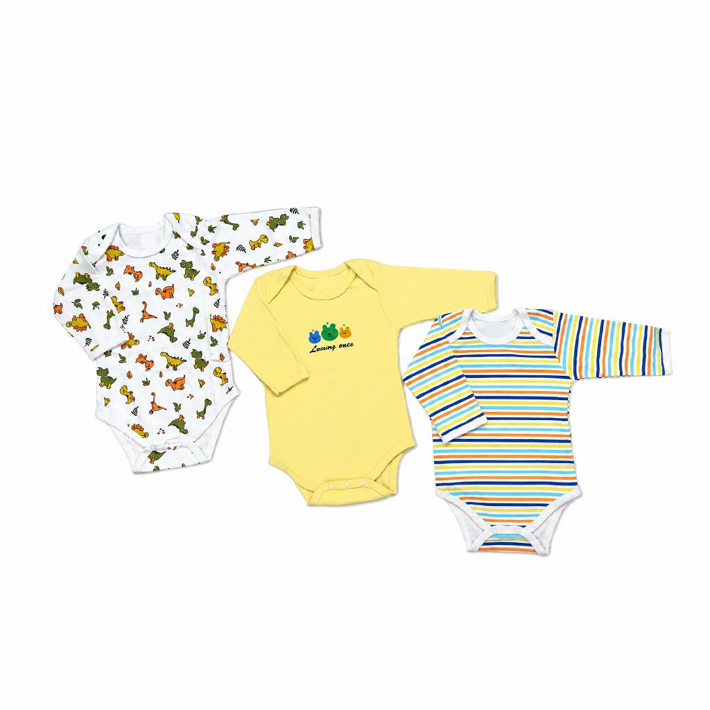 Lovely Ones Body Rompers Pack of 3 (6-9 months)