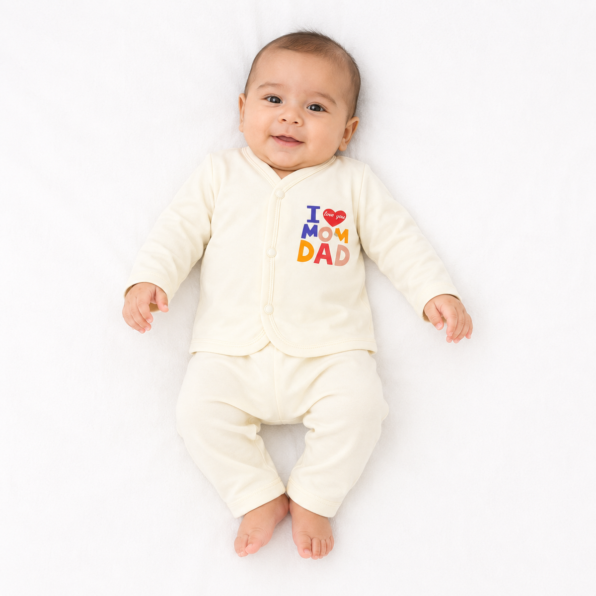 I Love You Mom Dad Newborn Body Suit