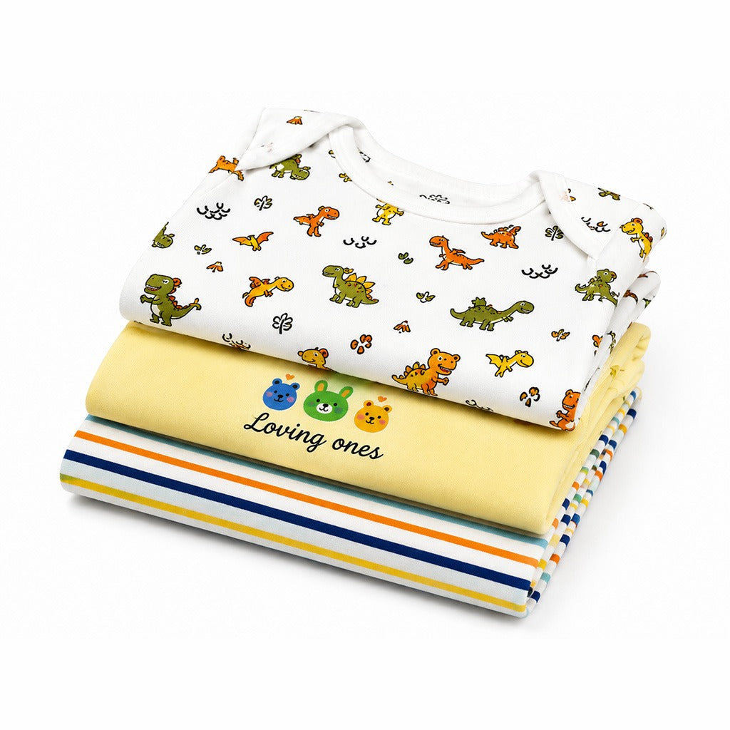 Lovely Ones Body Rompers Pack of 3 (6-9 months)