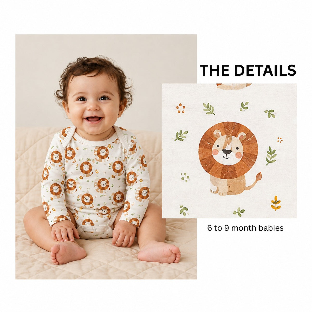 Tiny Adventures 3-Piece Romper Set (6-9 months)
