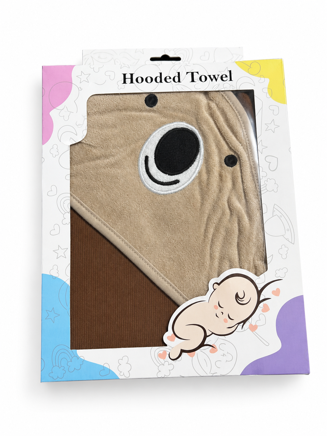 Brown Bear Hooded Baby Towel