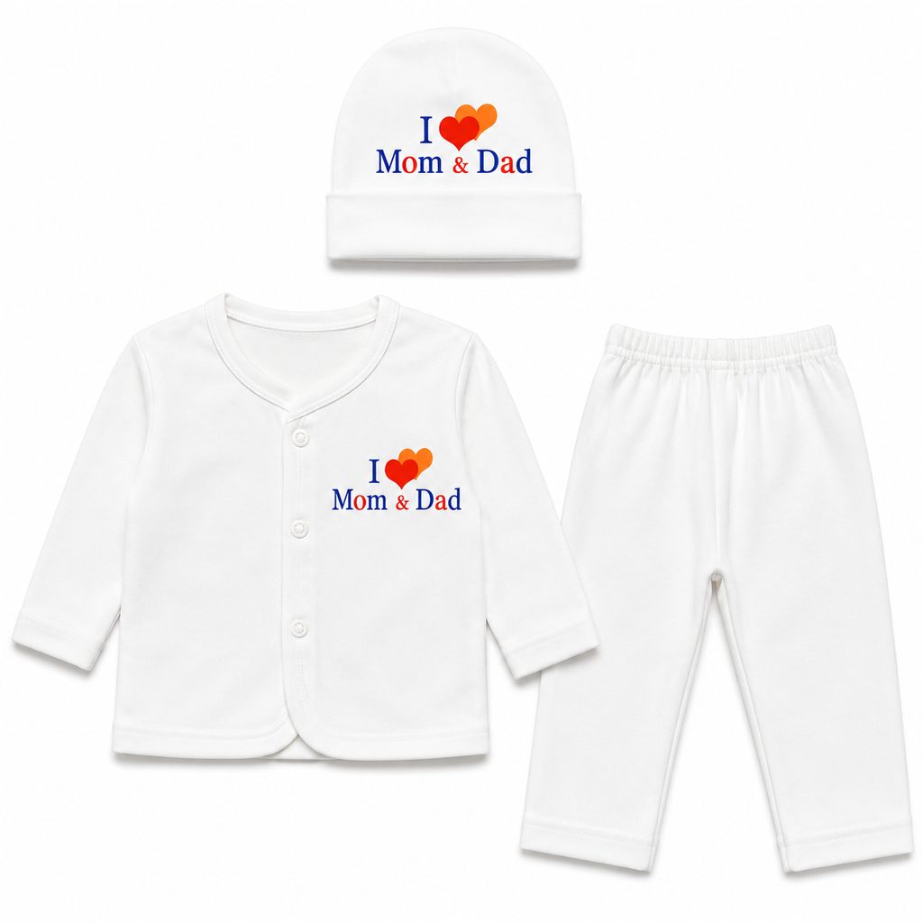Newborn I Love Mom & Dad 3-Piece Set