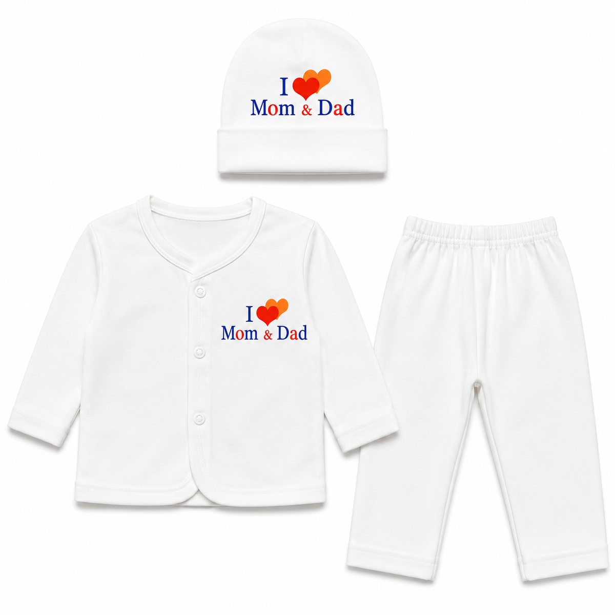 Newborn I Love Mom & Dad 3-Piece Set