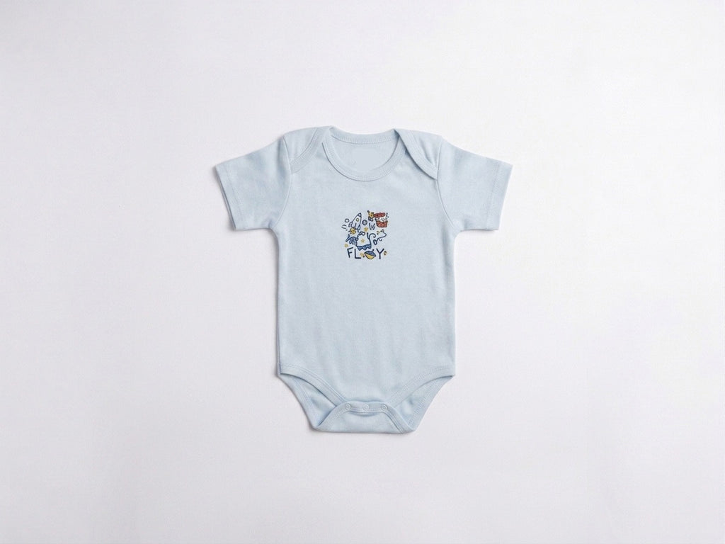 Rocket Man Pack of 3 Body Rompers (6-9 months)