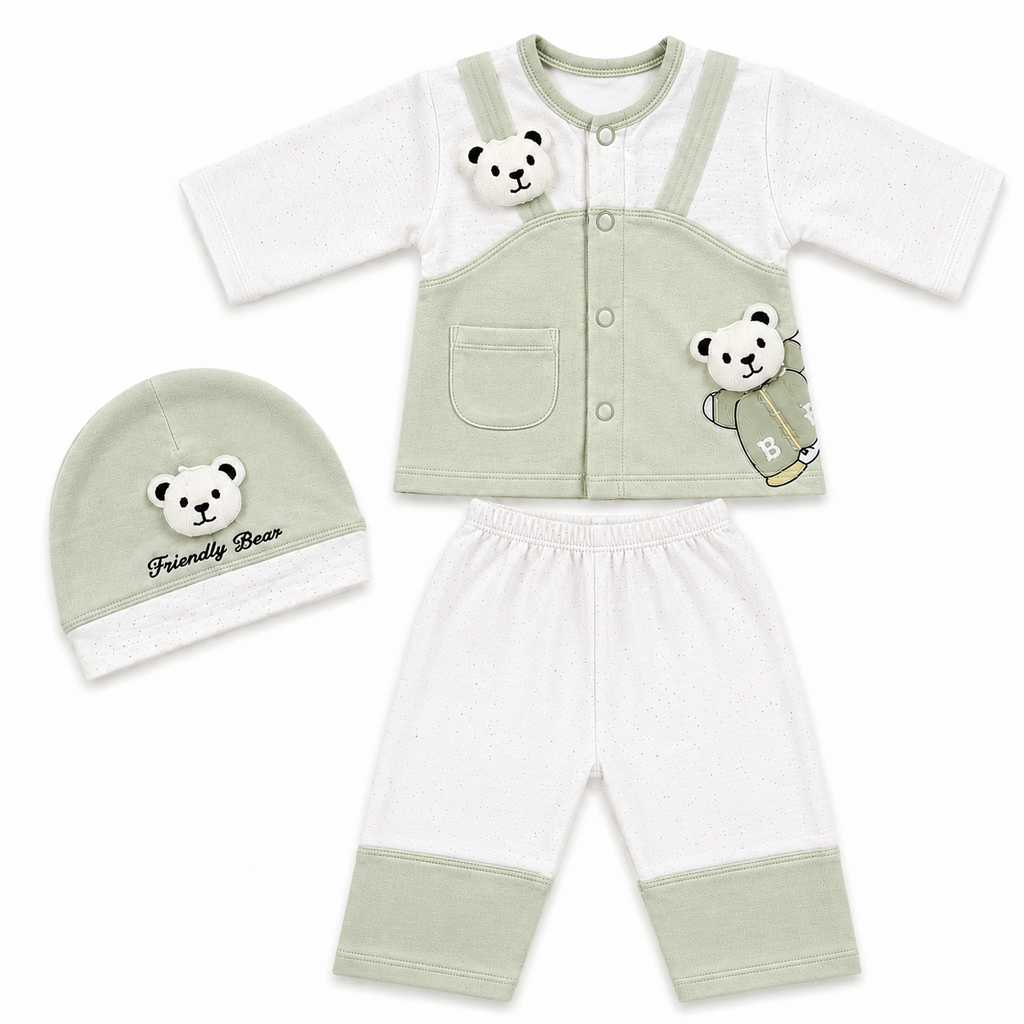 Friendly Bear Newborn 3- Piece Set