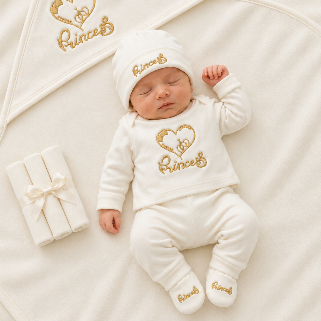 Princess Newborn Gift Set Golden (0-3 months)