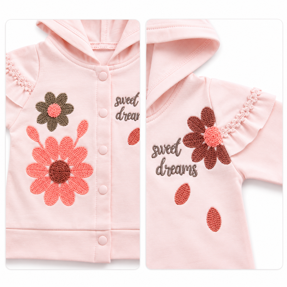 Sweet Dreams Floral 3-Piece Baby Set