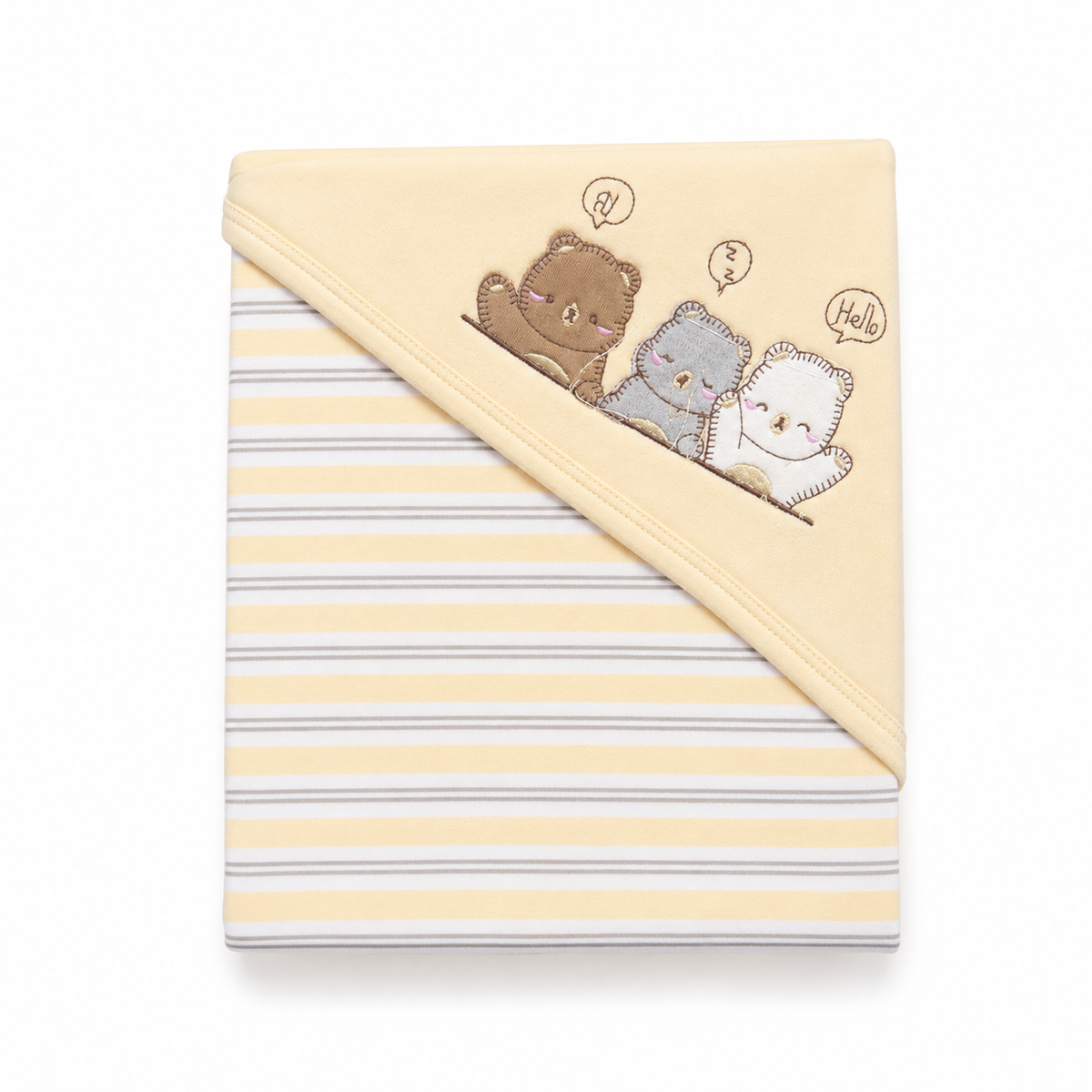 Teddy Bear Baby Wrapping Sheet.