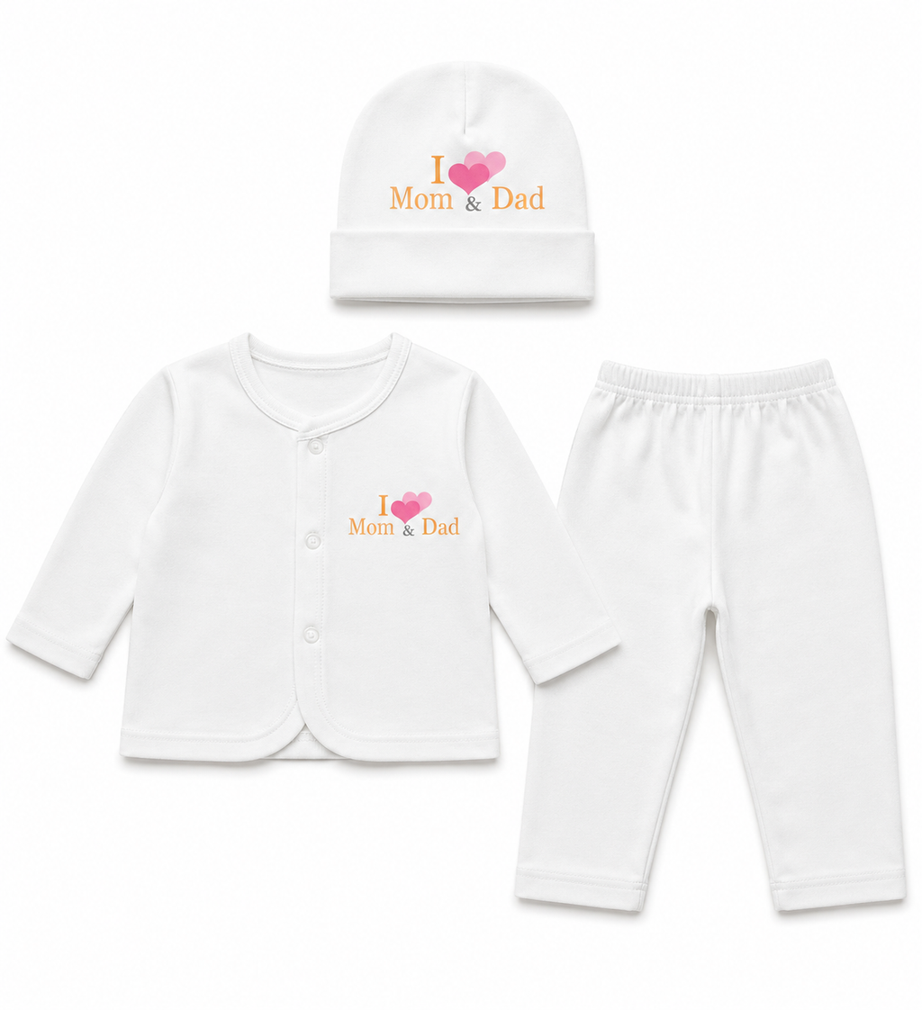 Newborn I Love Mom & Dad 3-Piece Set