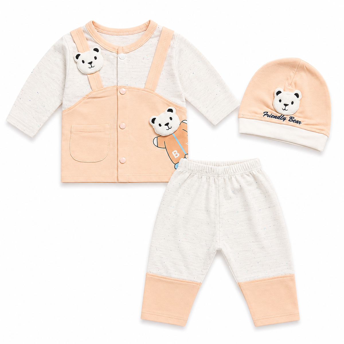 Friendly Bear Newborn 3- Piece Set