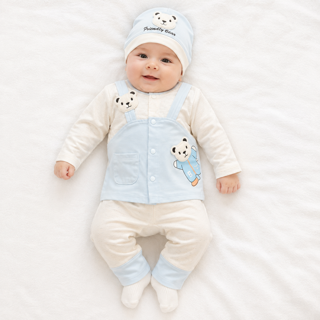 Friendly Bear Newborn 3- Piece Set