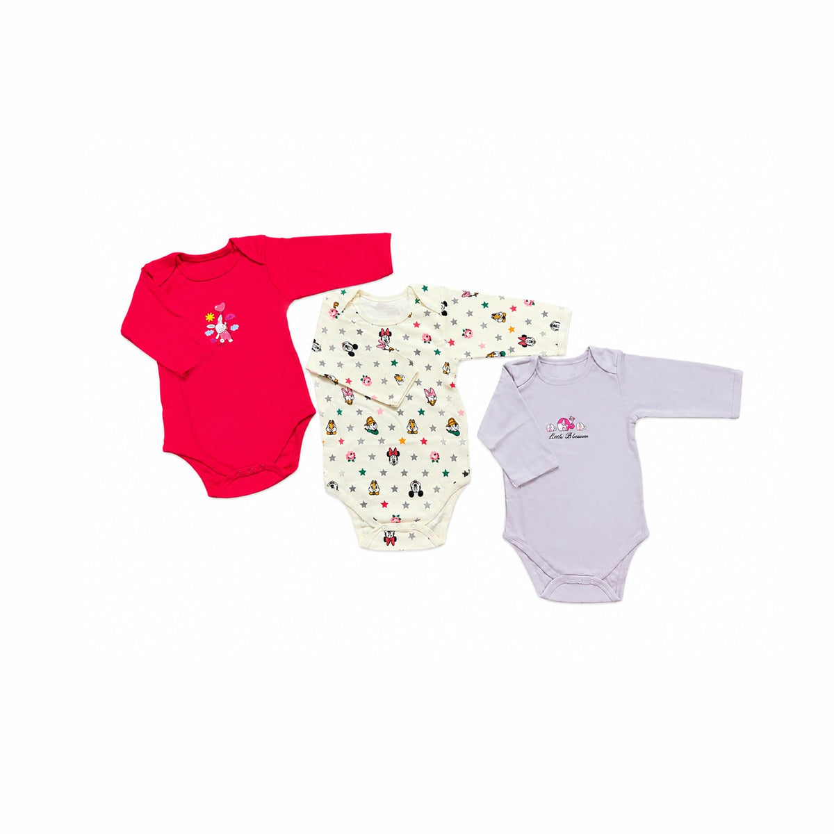 Full Sleeves Baby Rompers Pack of 3 (9-12 months)