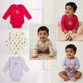 Full Sleeves Baby Rompers Pack of 3 (9-12 months)