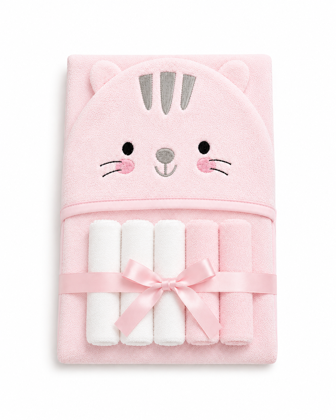 Hooded Towel with Washclothes