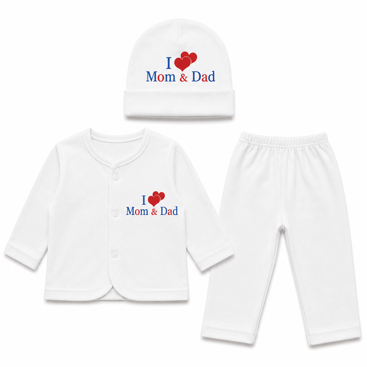 Newborn I Love Mom & Dad 3-Piece Set