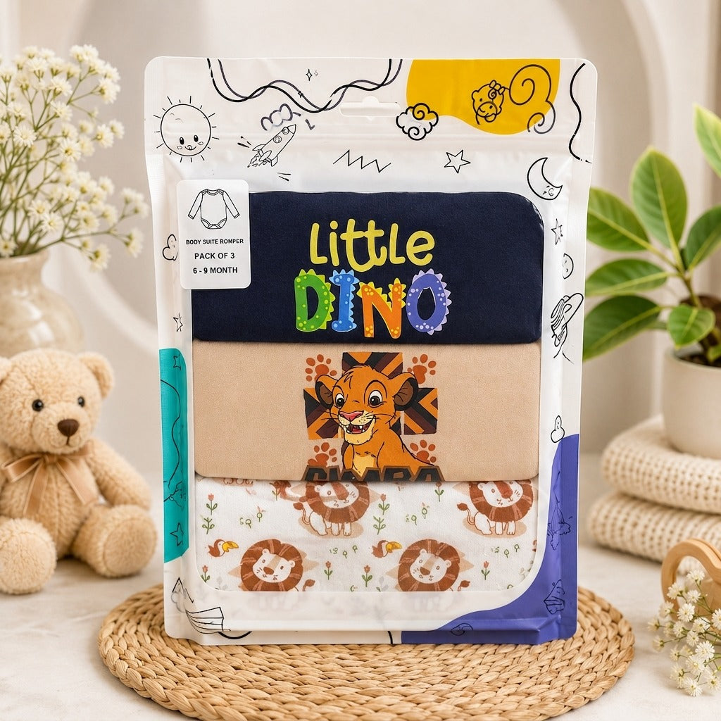 Tiny Adventures 3-Piece Romper Set (6-9 months)